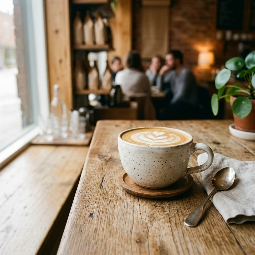 Foto de un café de especialidad servido en taza